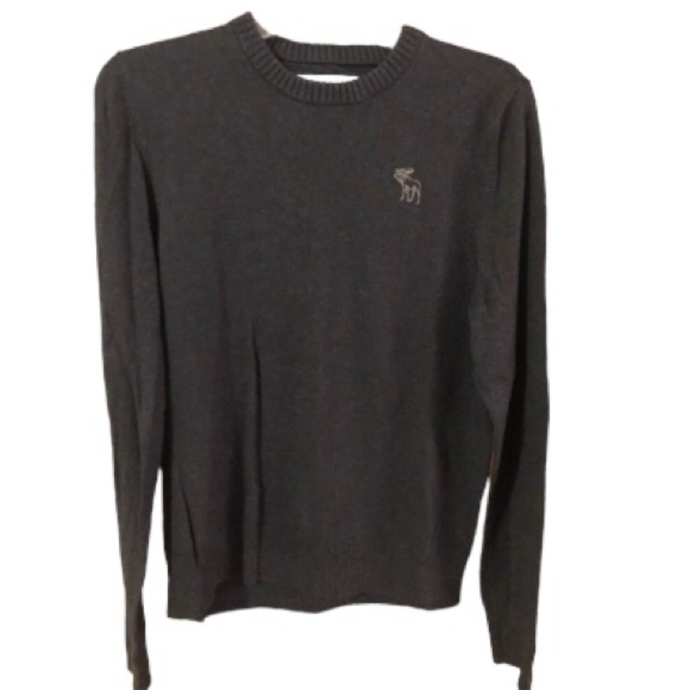 Abercrombie & Fitch Cotton and Wool Blend Sweater, Navy, Size XL